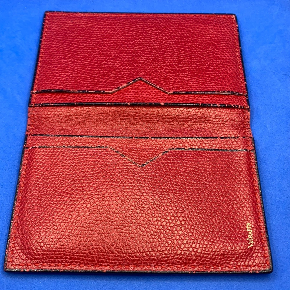 Authentic Valextra V2L03 Leather Card Case Red Col VEOO - Picture 2 of 6